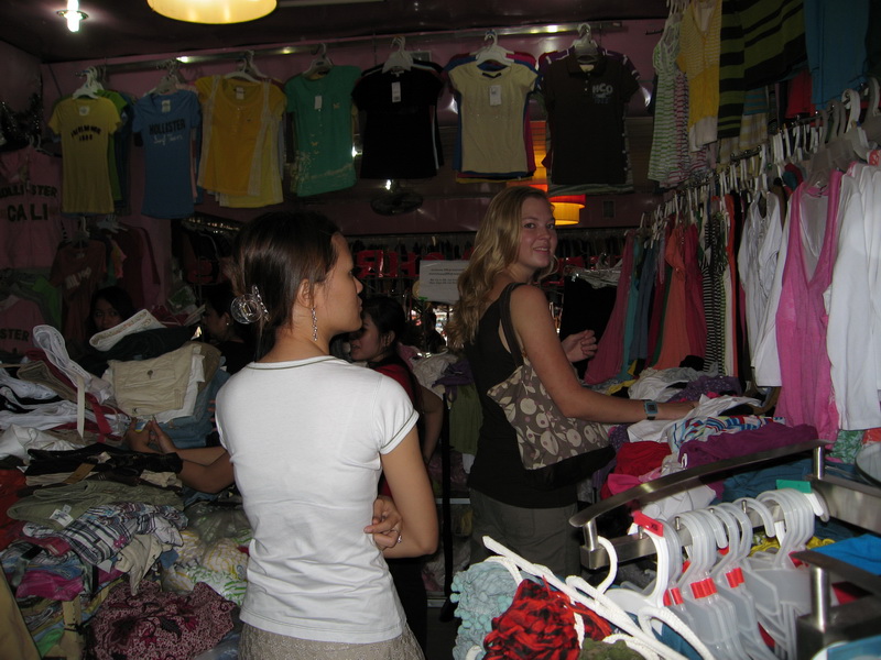 Chantelle shopping till dropping at the Russian Market
