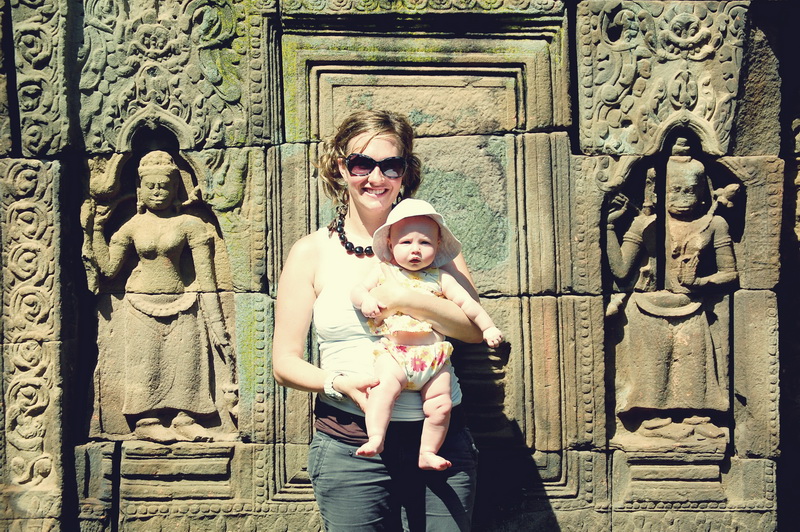 Amie + Aya at Wat Nokor Kg. Cham