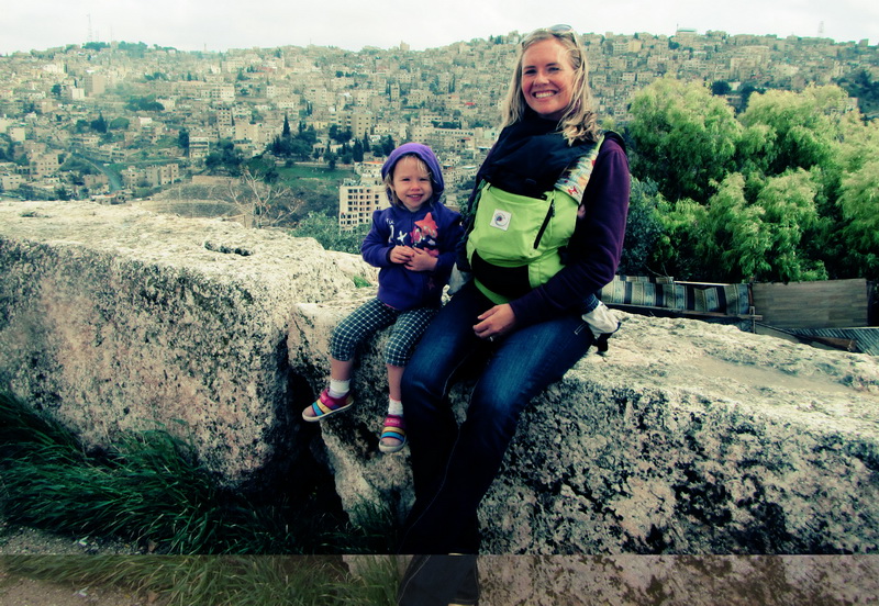 Aya, Amie and Arwen overlooking Amman