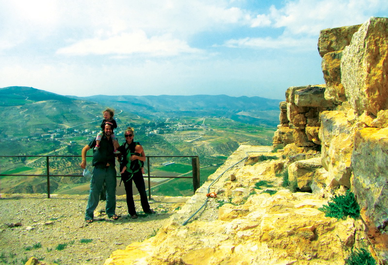 Exploring the castle ruins of Karak