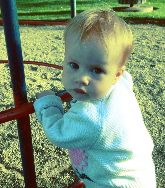 Arwen at the playpark near our place