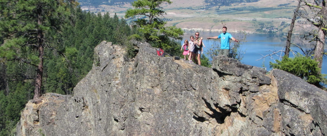 Perched on the cliffs above Cougar Canyon